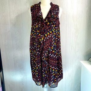 NWT•BCBGMaxAzria•Floral•Sleeveless•Dress•XS